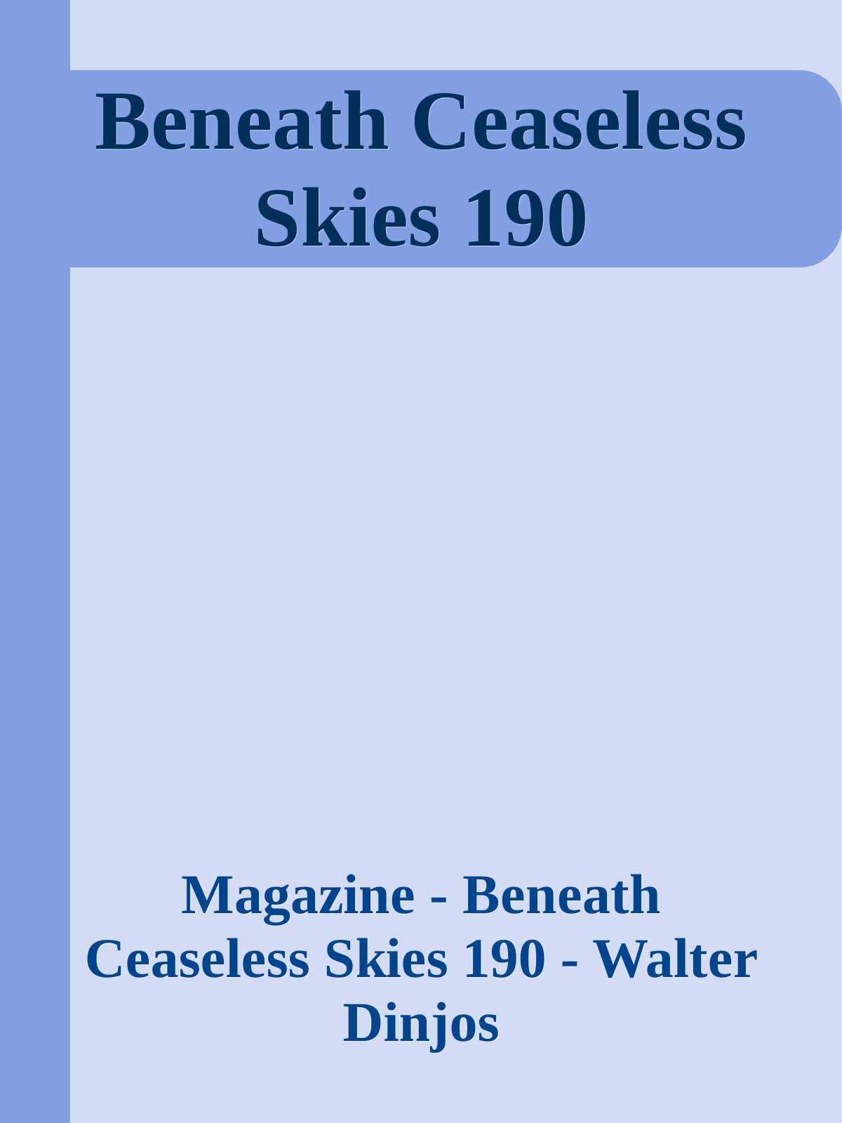 Beneath Ceaseless Skies 190