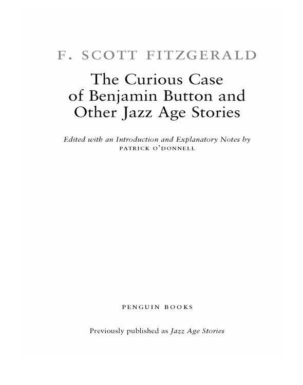 The Curious Case of Benjamin Button and Other Jazz Age Stories