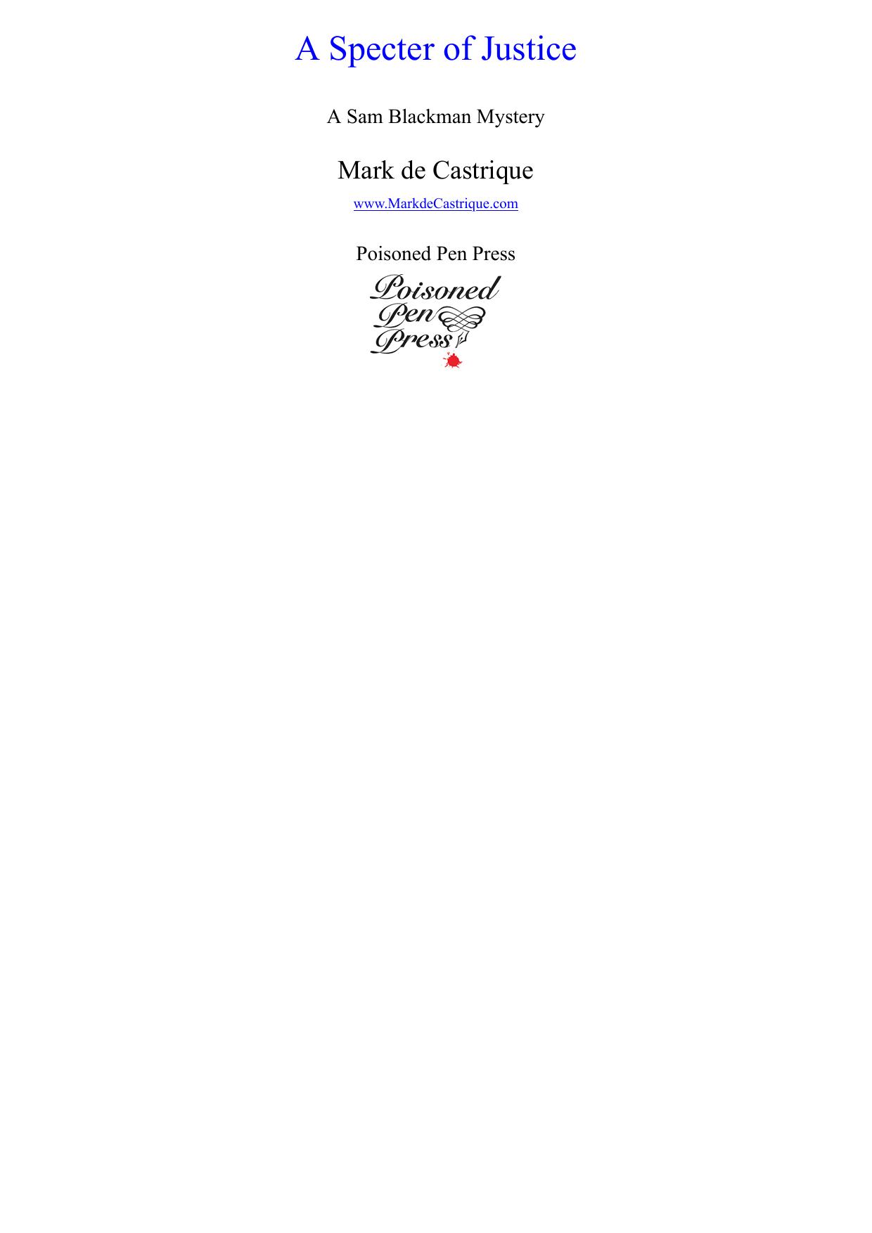 A Specter of Justice